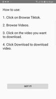 Video Downloader dla Tiktok plakat