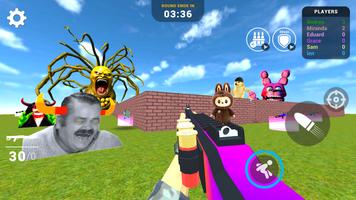 Nextbots In Backrooms: Shooter Affiche