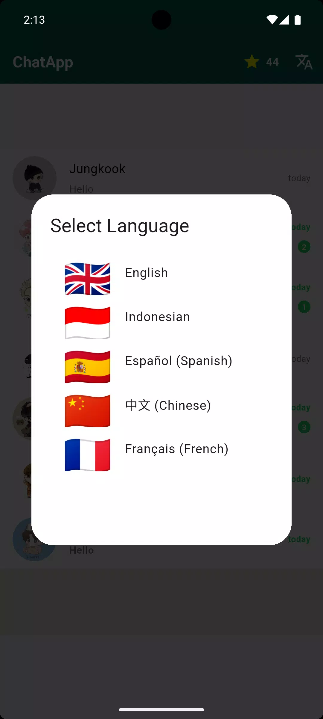 BTS Chat – Born To Shine