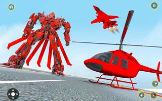 Police Helicopter Car Robot Transform Simulator Affiche