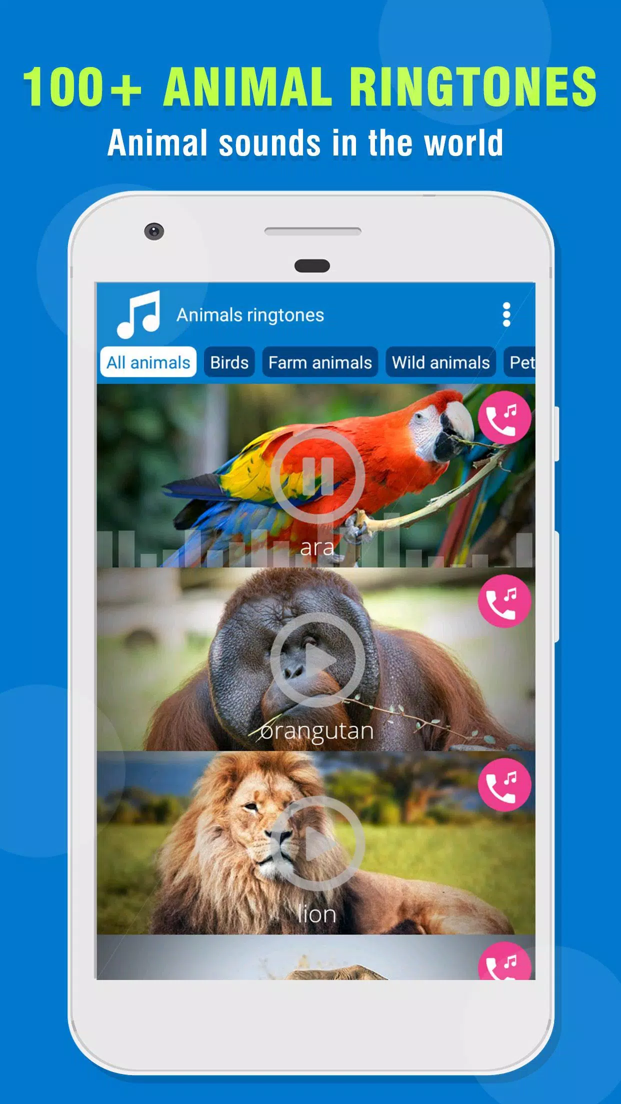 Ringtones - Ringtone download mp3 - Animals APK pour Android Télécharger