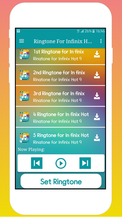 Ringtones for Infinix Hot 9 Play poster