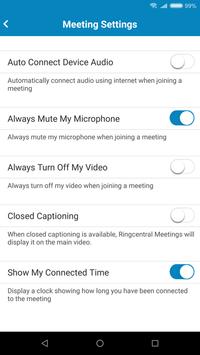 RingCentral Meetings 截图 4