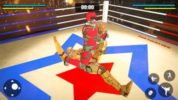 Real Robot Ring Fighting VS Wrestling Robot Game captura de pantalla 1
