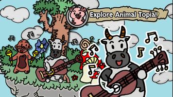 Animal Topia: Matching memory-poster