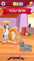 Pose & Hide: Cat Dog Story syot layar 1