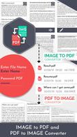 Image to PDF and PDF to Image  Affiche