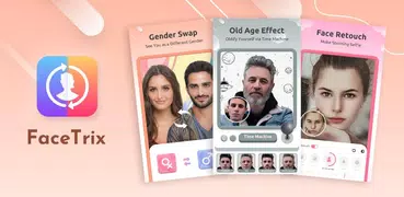 FaceTrix - AI性転換、老け顔、変顔と顔加工アプリ
