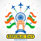 26 January Republic Day biểu tượng