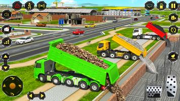 jcb budowa toru gry 3d plakat