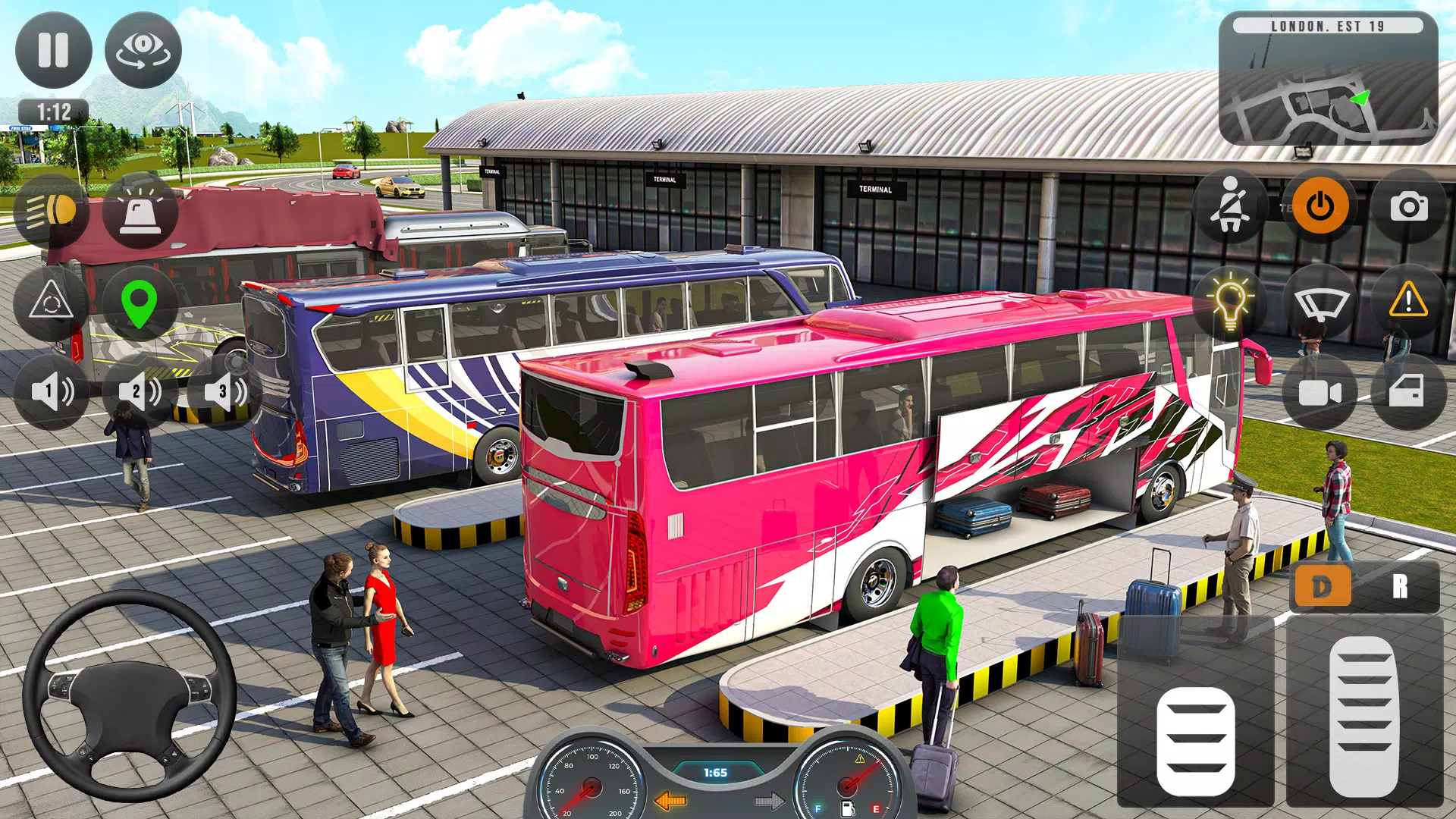 Simulador de ônibus 3D Jogo de ônibus 2023 versão móvel andróide