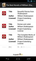 Novels of William Shakespeare screenshot 1