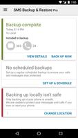 SMS Backup & Restore Pro captura de pantalla 1