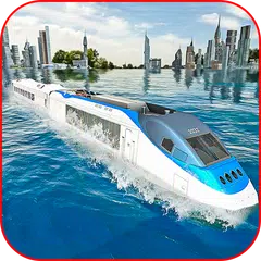 Treno galleggiante in acqua Surfer