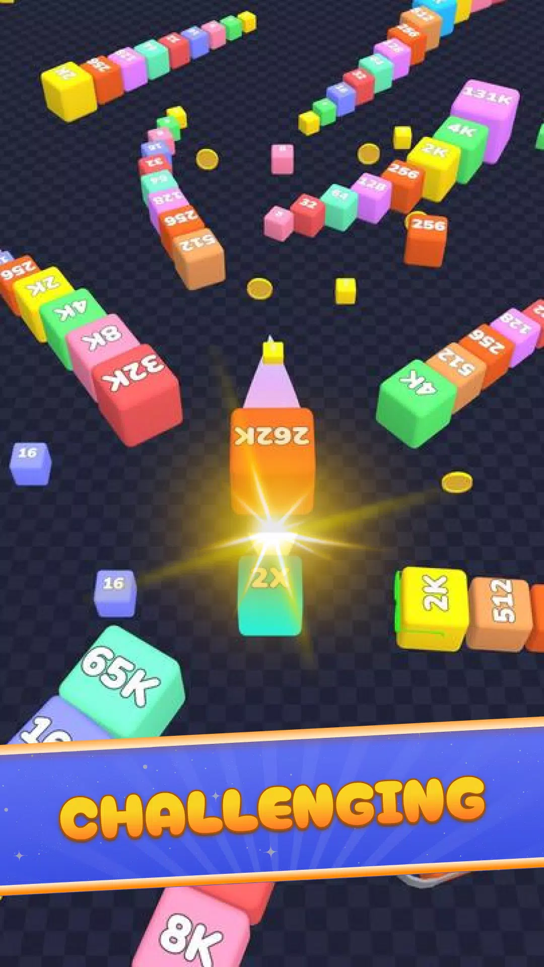 2048 Snake : Number Cube Snake