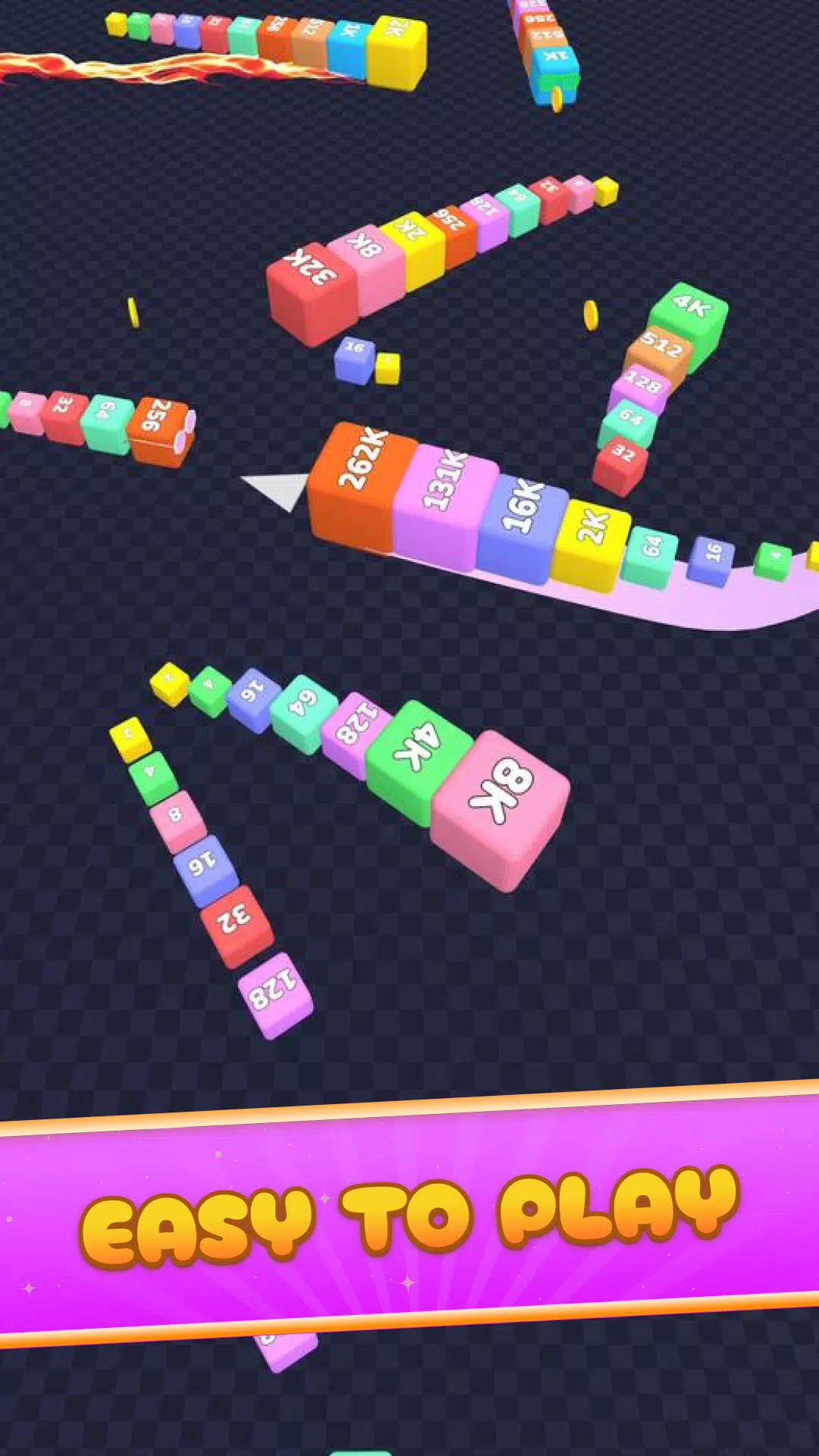 2048 Snake : Number Cube Snake