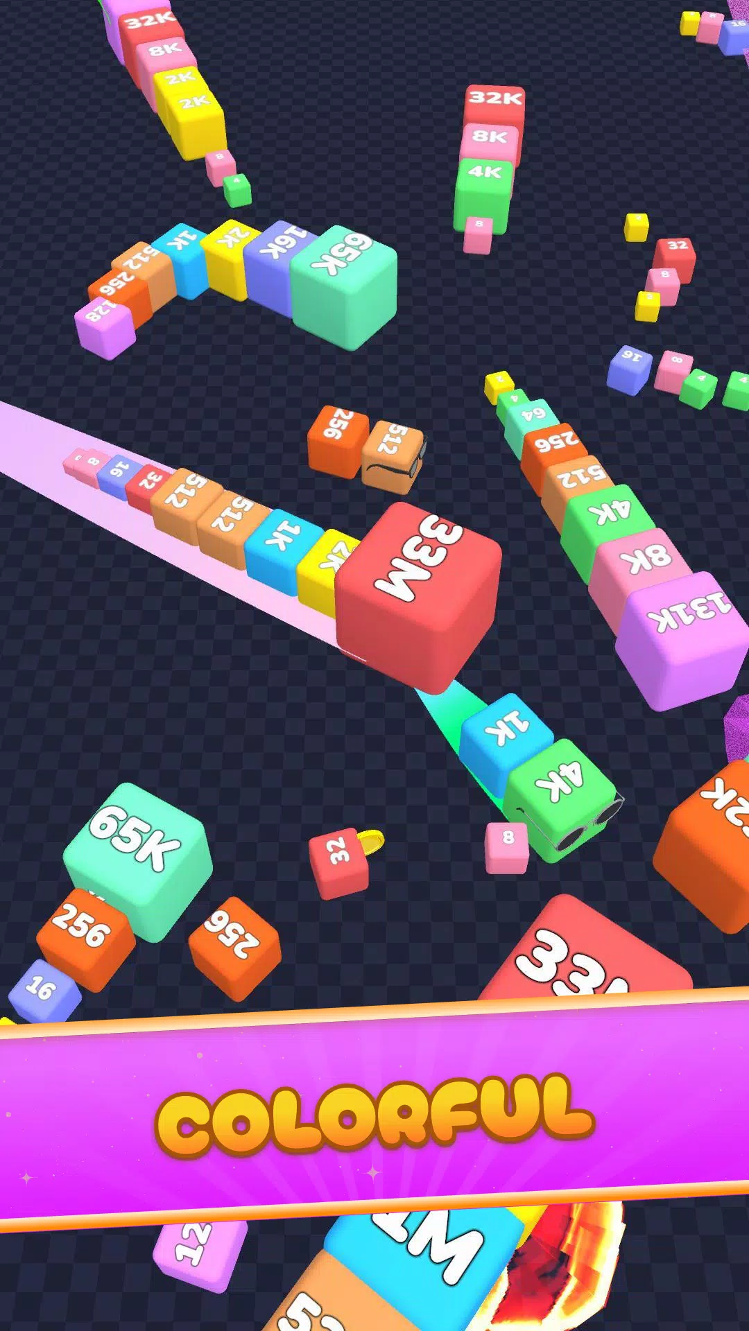 2048 Snake : Number Cube Snake