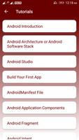 Learn Android Tutorial - Andro اسکرین شاٹ 1