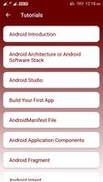 Learn Android Tutorial - Andro screenshot 1
