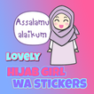 Lovely Hijab Girl WA Stickers
