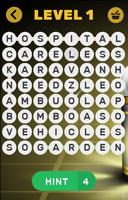 Word Cross Puzzle Affiche