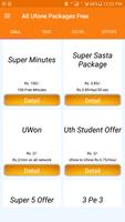 All Ufone Packages 2019 screenshot 1