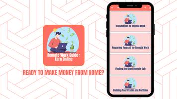 Remote Work Guide Earn Online الملصق