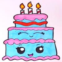 Comment dessiner des gâteaux d'anniversaire capture d'écran 2