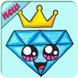 How To Draw Cute Diamond icon
