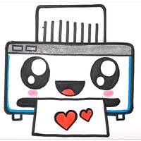 How To Draw Cute Electronic poster