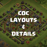 COC : Base Layout or map with link 圖標
