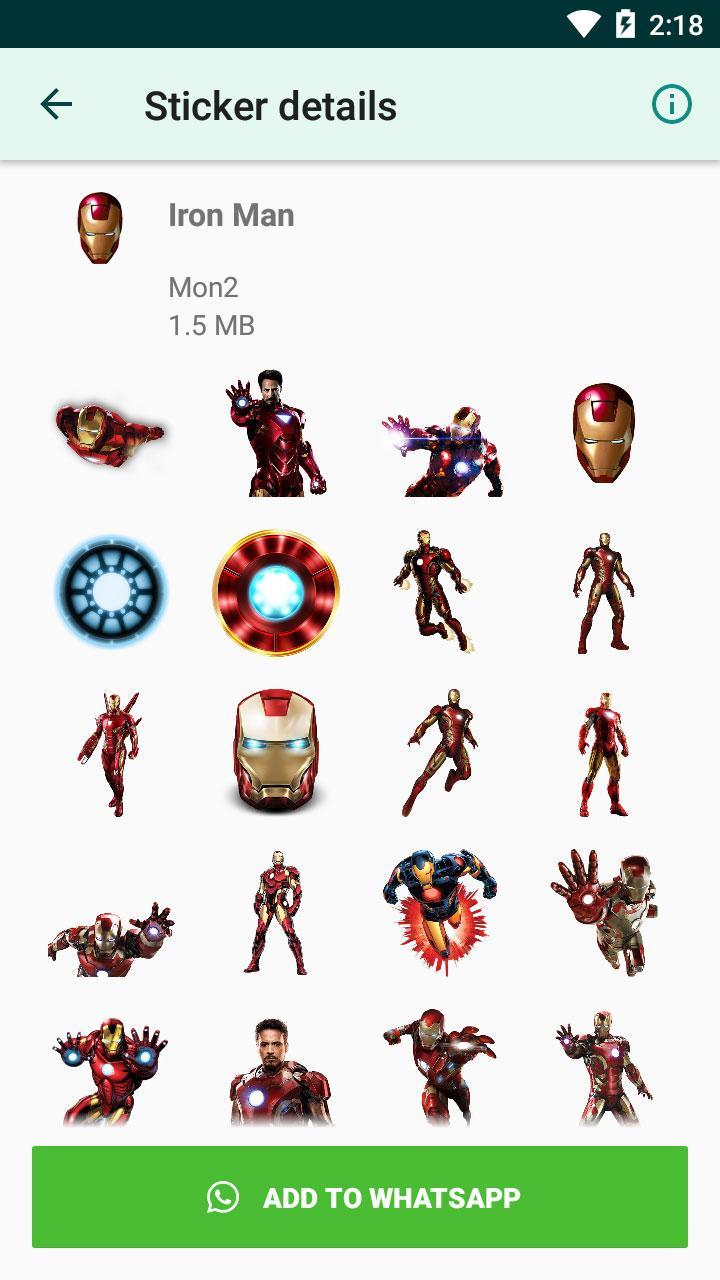 Avengers Stickers For Whatsapp Wastickerapp For Android Apk