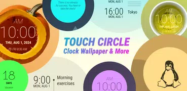 Clock Wallpaper: Touch Circle