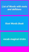 English ROOT WORDS poster