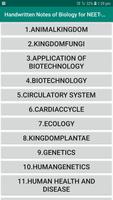 Handwritten Notes of Biology for NEET- AIIMS Affiche