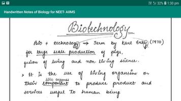 Handwritten Notes of Biology for NEET- AIIMS capture d'écran 2