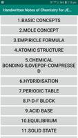 Handwritten Notes of Chemistry for JEE and NEET Plakat