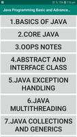 Poster Java Programming Basic and Advance Notes