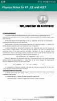 Physics Notes for IIT JEE and NEET screenshot 3