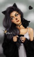 Girly M Art Backgrounds plakat