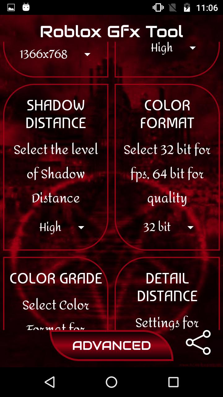 Gfx Tool For Roblox For Android Apk Download - roblox mobile graphics settings