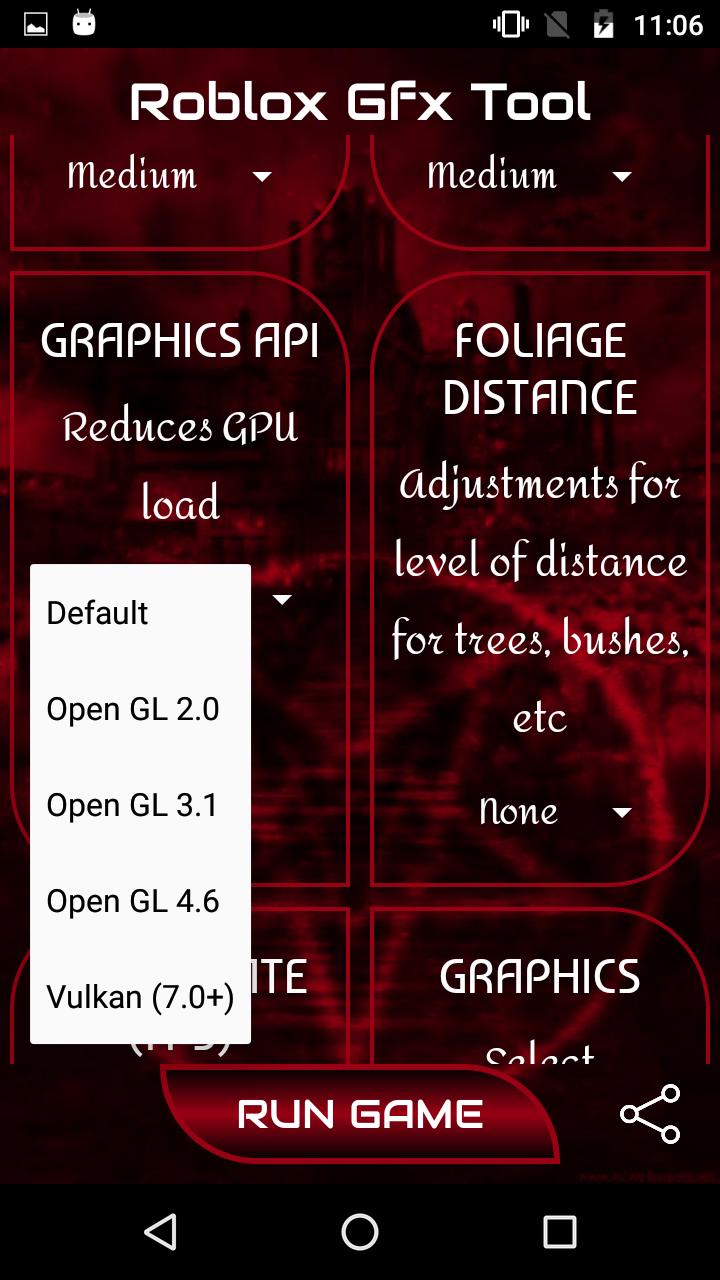 Gfx Tool For Roblox For Android Apk Download - roblox mobile graphics settings