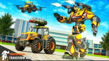 Flying Tractor Robot Affiche