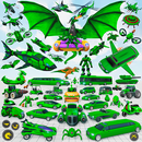 Jeu de voiture robot dragon APK