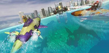 robot squalo trasforma giochi robot
