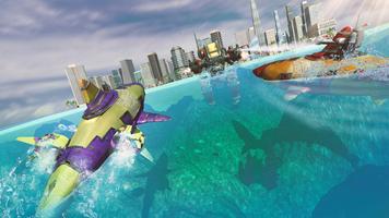 Robot Shark Transform Robot Games screenshot 2