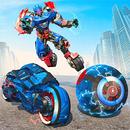 Ball Robot Transform Bike War APK