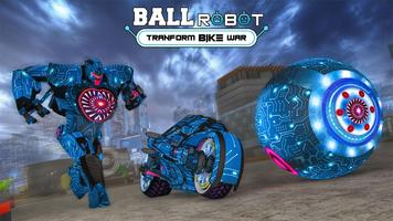 Ball Robot Transform Bike War capture d'écran 2