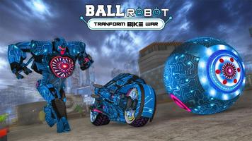 Ball Robot Transform Bike War screenshot 2