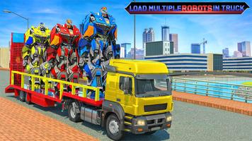 Construction Vehicles Transforme Robot Transport poster